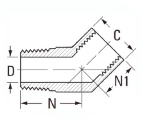 45 Degree Street Elbow Brass Pipe Fittings, Brass Pipe Fittings, Brass Hose Fittings, Brass Air Connector, Brass BSP Fittings